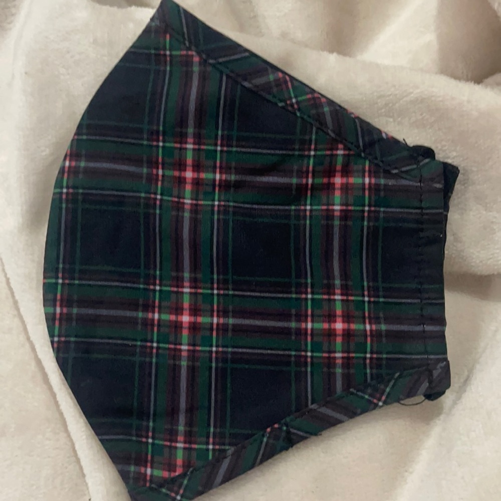 New plaid face mask
